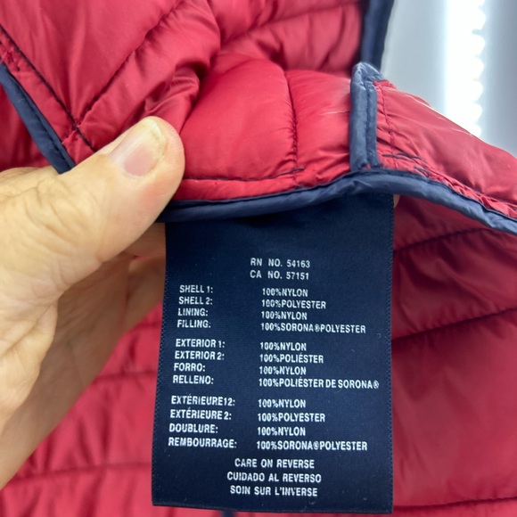 Tommy Hilfiger Men's Hooded Packable Puffer Coat Navy Blue XL See NOTES - Picture 7 of 12